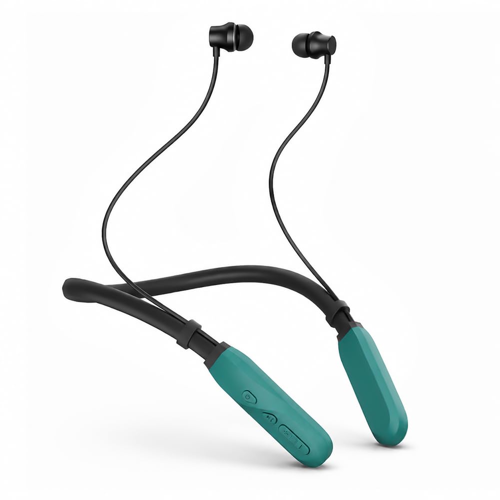 Auriculares Deportivos con Banda para el Cuello 200H de Reproducción, Auriculares Inalámbricos Neckband Bluetooth 5.3, Auriculares in-Ear Inalámbricos IPX6, Magnéticos para Correr, Gimnasio, Trabajo
