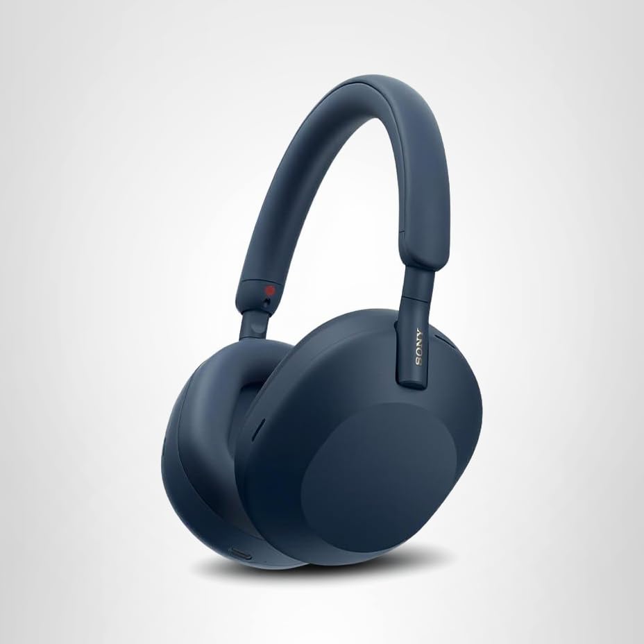 Sony WH-1000XM5 Noise Cancelling Headphones (Midnight Blue) — view 16