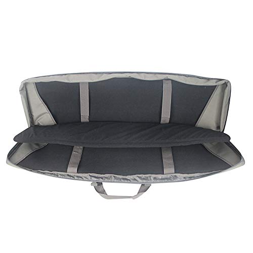 Double Long Rifle Bag Firearm Transportation Case Outdoor Tactical Carbine Cases Water Dust Resistant Long Gun Case Bag,Bag For Hunting Shooting,Available Length In 48"(Grey) #TOP1