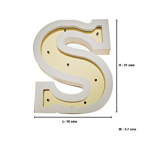 Led alphabet lumière S Risecollection Monogram Light pour déco - 4
