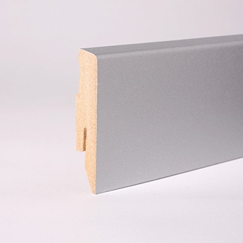 Preisvergleich Produktbild Sockelleiste - Fußleiste 60 x 20 x 2.600mm Dekor Edelstahl