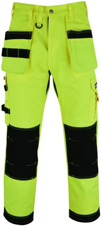 MS9 Mens Hi Viz Vis High Visibility Fleece Cargo Sri Lanka - View #6