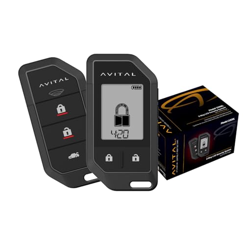 Avital 3308L 2-Way LCD Vehicle Security System with 2 Remotes (Compatible with Directed by VOXX SmartStart-Pro)