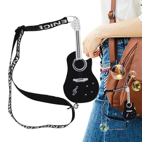 Llavero musical de violín,Llavero de violín con sonido,Llavero de violín en miniatura LED Llavero de violín con sonido - Juguete Violín Llavero Pequeño Colgante con Música Triste para Bolso