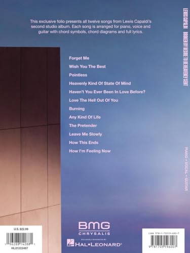 Broken by Desire to Be Heavenly Sent: Piano / Vocal / Guitar (Lewis Capaldi)