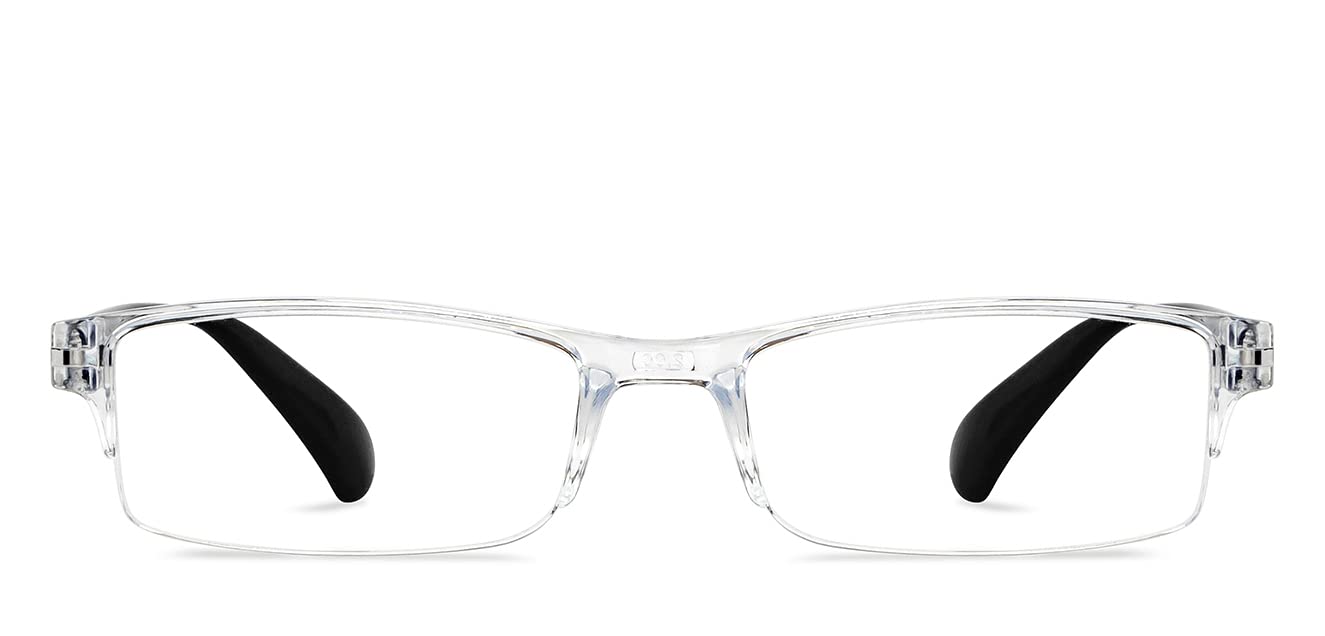 LENSKART PLUS Readers|Transparent Rectangular Half Rim Reading Eyeglasses|For Men & Women|For 2 Power|Lr E13968 (B0BX1S3P5V) Amazon Price History, Amazon Price Tracker