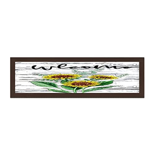 Cadre rustique tournesol pour salon et bureau au style campagne chic