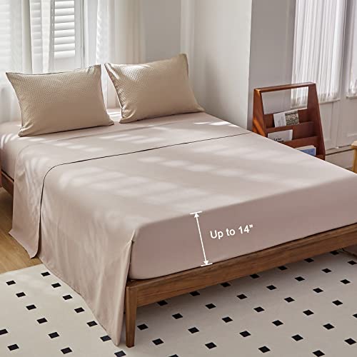 Warmdern Khaki Comforter Set Twin Size Waffle Weave Lightweight Bedding Comforter Sets Soft Microfiber Down Alternative Comforter 5 Pieces Bed In A Bag All Season(Khaki, Twin) #TOP6