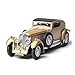 YYQIANG Voiture modèle Antique modèle de Voiture Son et lumière Pull Back Car Ornements modèle Retro (Boxed) Classic Gold Car (Color : Golden)
