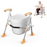 TYGYSDO Aufstehhilfe Toilette,Toiletten aufstehhilfe für Senioren, WC Aufstehhilfe höhenverstellbar, Toilettenerhöhung,Haltegriff für Toilette, Behinderten WC Sitz,einfache Installation (Orange)