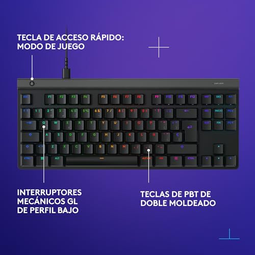 Variante de Logitech G G515 TKL perfil bajo RGB PBT - Negro