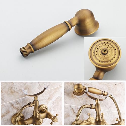 Mitigeur de douche pour baignoire mural double levier avec douchette - 7
