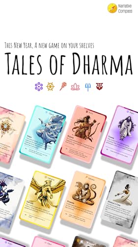 Image of Tales of Dharma: Epic Card Game | Board Game for Game Nights & Families | Strategic Game Based on Itihasa & History | Perfect for Gifting