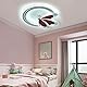 LED Deckenleuchte Schmetterling 48W Dimmbar mit Fernbedienung, Farbtemperatur 3000–6500K, Nachtlicht, Timer, Memory-Funktion, Deckenlampe für Kinderzimmer & Schlafzimmer, 4800lm, 47x40cm, Metall