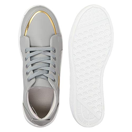Image of Commander Girl's Grey Sneakers - 8 Kids UK (40 EU) (701)
