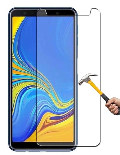 ino Schutzglas für Samsung Galaxy A7 2018 Panzerglas Panzerfolie Bildschirmschutzglas BildschirmSchutz Glasfolie Schutzfolie 9H Festigkeit Bildschirmglas