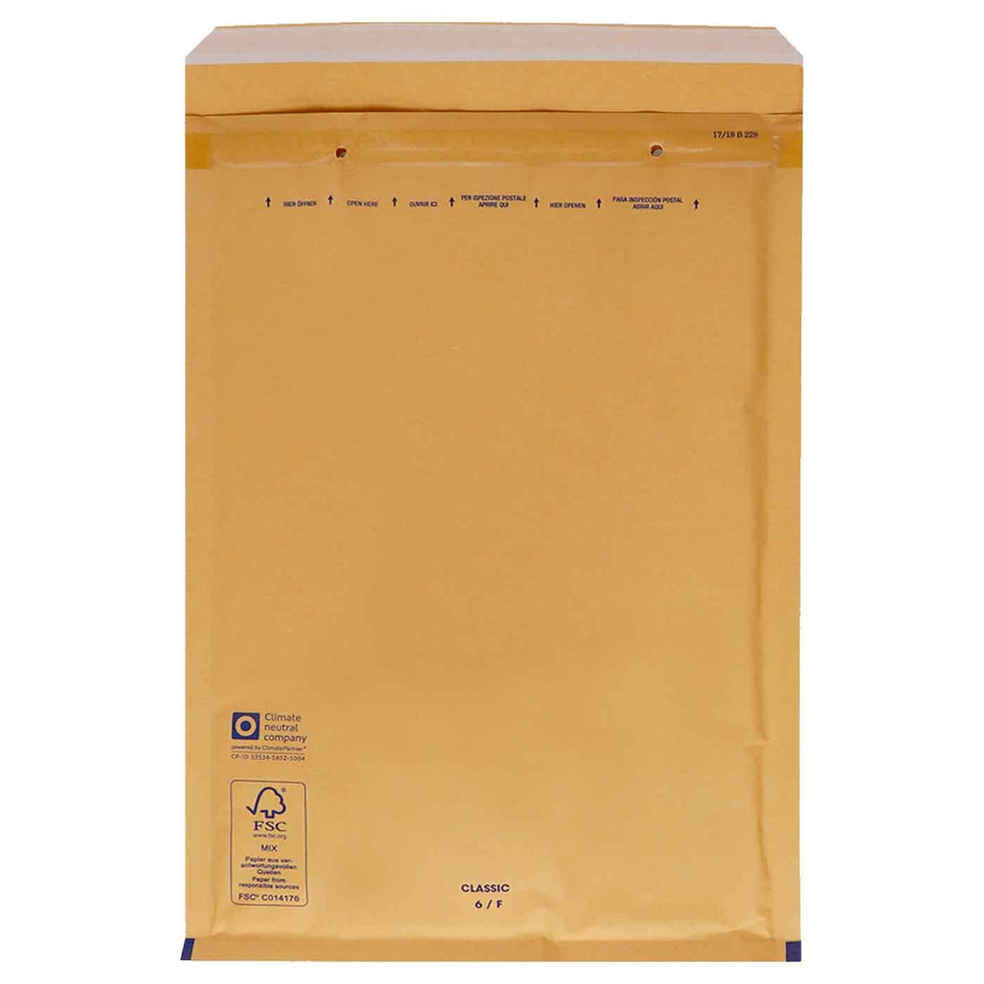 Tradineur - Pack de 10 sobres acolchados de burbujas - N.º 20 - Fabricados en papel - Ideal para sus envíos con total seguridad - 47 x 37 cm - Color Marrón