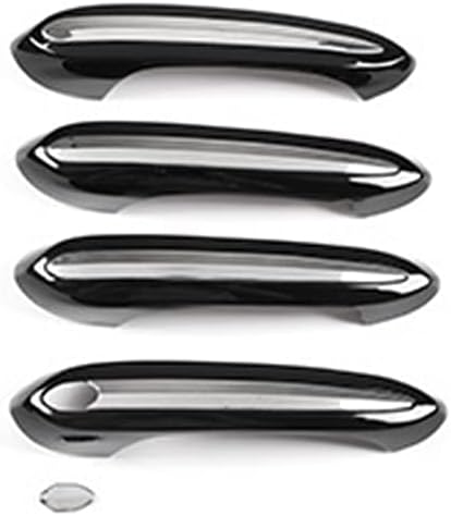 Miniatura 7 de Nuevas fundas protectoras de mango completo compatibles con BMW X5 G05 2019-2023 (OEM cubiertas de mango con bordes, plateado + borde de aspecto