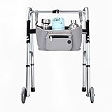 Walker Basket Folding Walker with Cup Holder,FUSHIDA Walker Bag,Walker Accessories for Elderly,Wheel