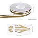 WINOMO Waterproof Pinstripe Tape Decal Steamline Pinstripetape for Cars (Gold)