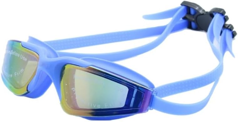 Flat Light Large Frame Electroplated Swimming Goggles Waterproof and Anti-fog Diving Equipment