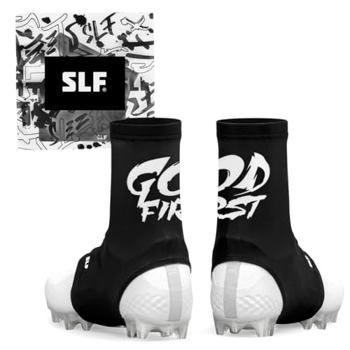 SLEEFS God First Spats/Cleat Covers – Athletic Ankle Protection & Turf Guard