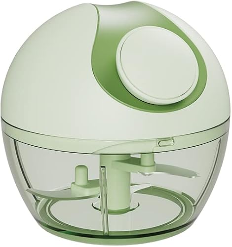 Premium Manual Speed Mini String Chopper Onion Garlic Grinder Shredders Masher Crusher Chili Veggie Pepper Fruit Spice Meat Baby Food Processor Portable Easy Mincer Blender Mixer