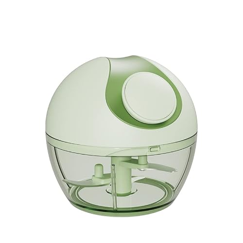 Premium Manual Speed Mini String Chopper Onion Garlic Grinder Shredders Masher Crusher Chili Veggie Pepper Fruit Spice Meat Baby Food Processor Portable Easy Mincer Blender Mixer #TOP13