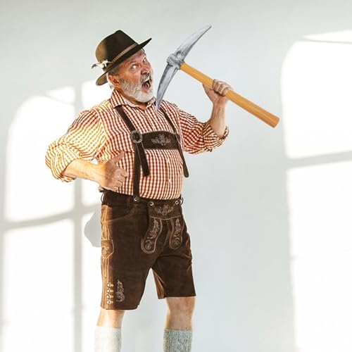 AOKWAWALIY Pickaxe Shovel Props Foam Pickaxe Cosplay Pickaxe Safe Shovel Prop Fake Shovel Tool Halloween Costume Accessories, 49.00X41.00X4.50CM, As Shown1