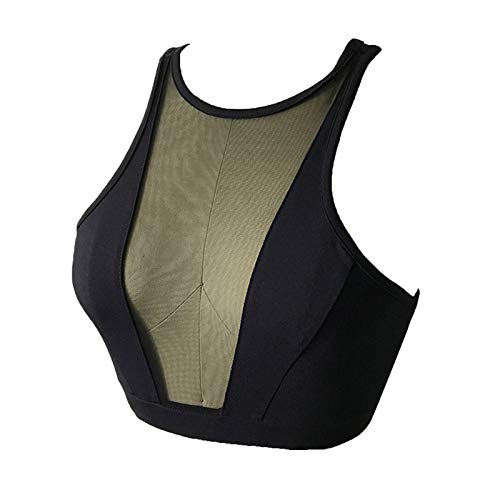Soutien-gorge de sport femmes Soutien-gorge De Sport Femmes Fitness Tops Femmes Sans Soudure Femmes Rapides Dry Rembourneau Gym Crop Crop Top Femmes Push Up Sport Bra ( Color : Black , Size : S ) Cover