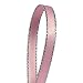 Light Pink Satin Ribbon with Silver Border, 1/4" X 50Yd