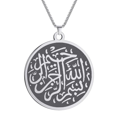 Collier Tawheed hommes pendentif Moon Star bijoux chaînes épaisses Hip Hop Punk