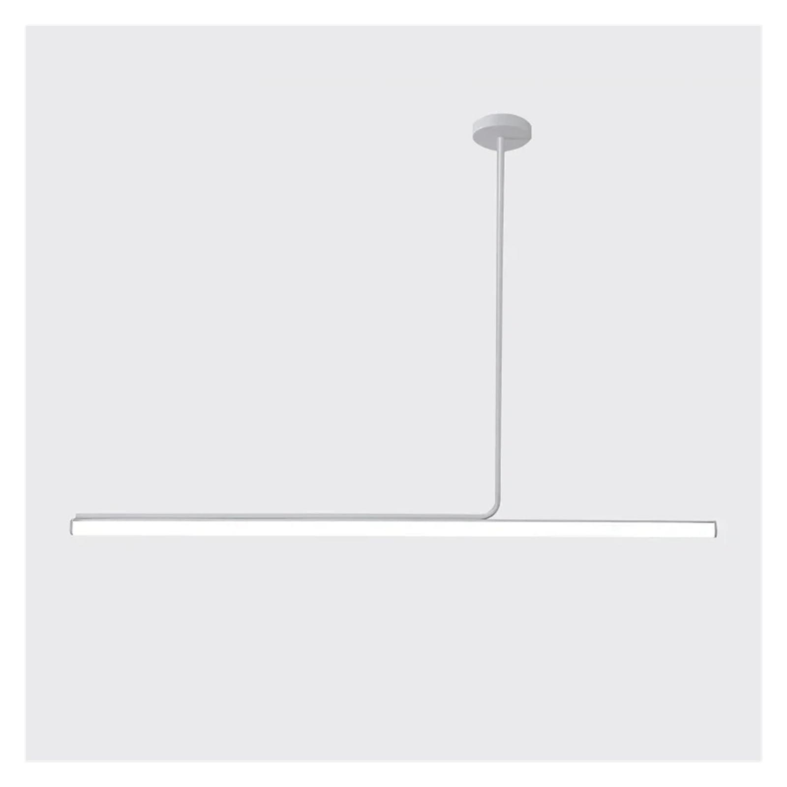Lampe suspendue nordique moderne longue bande LED noire salon