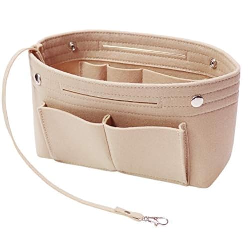 Soyizom Felt Handbag Handbag Organizer Liner Shaper Insert Bag In A Bag With Keychain For Speedy Neverfull, 8 Colors