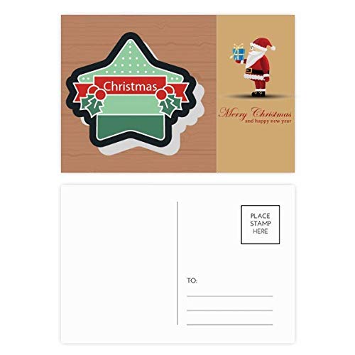 Cartes postales Christmas Star lot de 20 pour écrire sans rater vos vœux