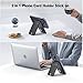QYQBOON Mag-Safe Wallet Magnetic Wallet for Phone Lightweight Magnetic Phone Pouch Stand Adjustable Leather Mag-Safe Card Holder for iPhone 17/16/15/14/13/12 Series, Not for iPhone 13/12 Mini (Black)