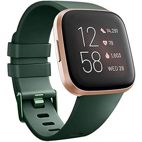 Tobfit Sport Bands Compatible with Versa/Versa Lite/SE, Soft TPU Wristbands Accessories for Women Men, Green, Small Cover