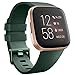 Tobfit Sport Bands Compatible with Versa/Versa Lite/SE, Soft TPU Wristbands Accessories for Women Men, Green, Small