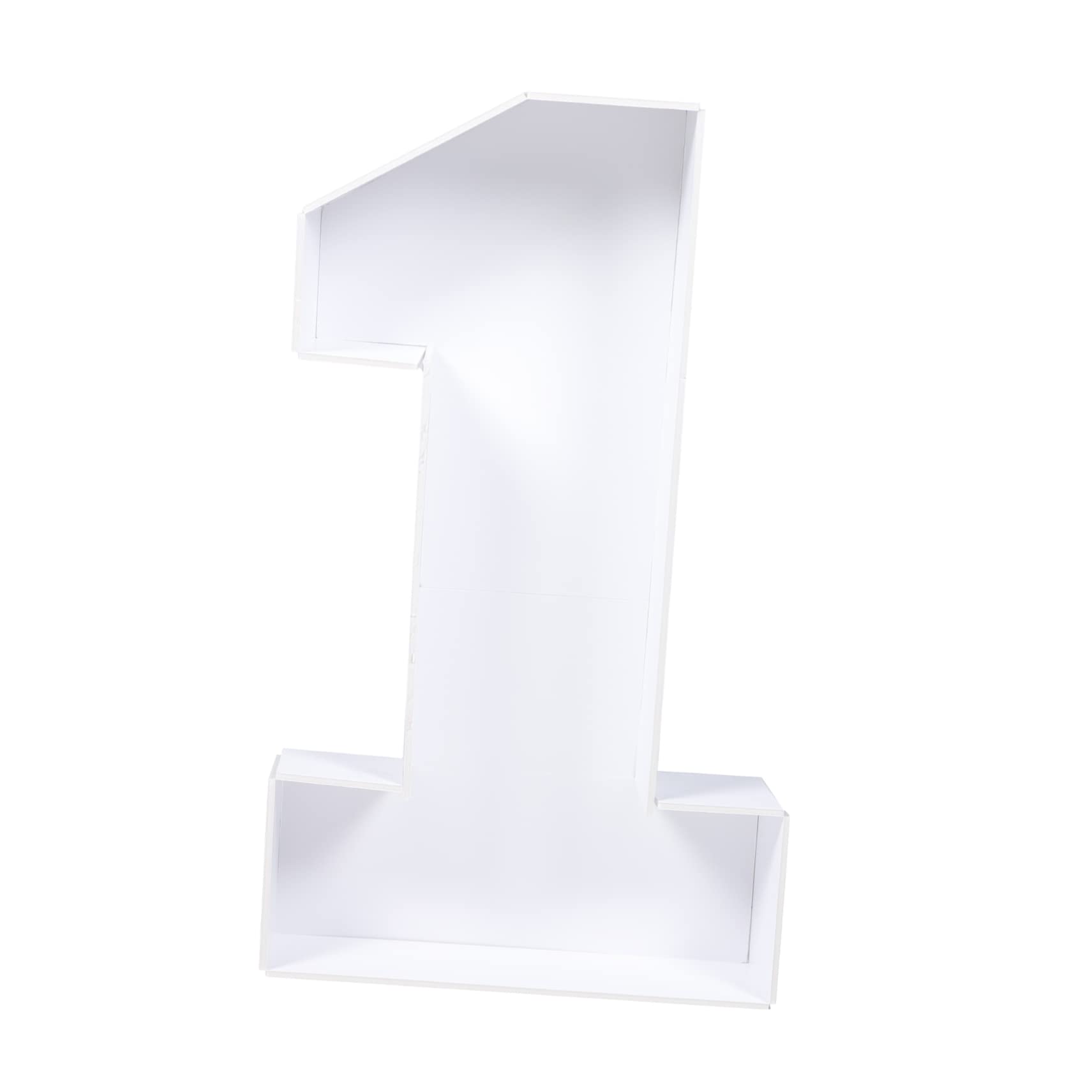 Cornice Palloncino Numero 1 Bianco in Ps per Feste