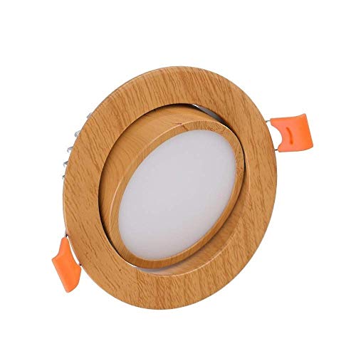 Faretto da incasso a LED con venature del legno creativo da incasso, faretto da incasso a LED ad alta luminosità in alluminio per illuminazione domestica di hotel e ristoranti, AC85-265V, luce da soff