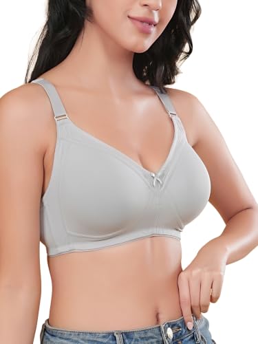 Image of Womens Seamless Padded Bra | Non Wired | Detachable Straps | Everyday Comfort | Full Coverage