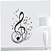 AYRSJCL Arte 1Pc Pegatinas de Pared Nota de la música Nueva Manera de la Pared del Vinilo Etiqueta de la Pared del hogar Artesanía Decoración decoración de la Pared