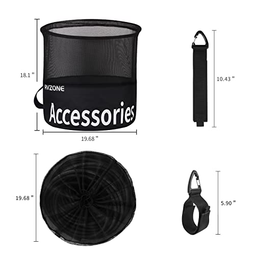 Image of RVZONE RV Hose Bag, Waterproof RV Hose Bag Organizer, Camper Accessories RV Equipment Storage Utility Bag for Sewer Hoses, Fresh /Black Water Hoses and Electrical Cords