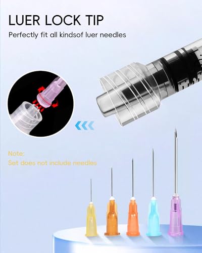 1ml luer lock syringe without needle - 1cc plastic syringes sterile individually sealed pack of 30