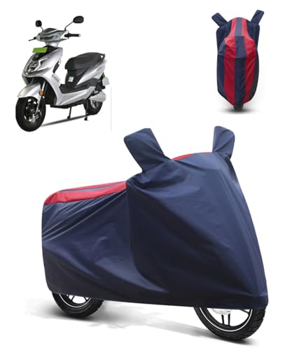 Image of FABTEC Bike /Motorcycle Body Cover Compatible with Okaya Faast(Red & Blue)