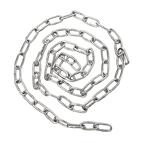 WESIEVYA Stainless Steel Heavy-duty Chain Weight-bearing Industrial Pet Leash for Dogs Metal Link Chain for Outdoor Use