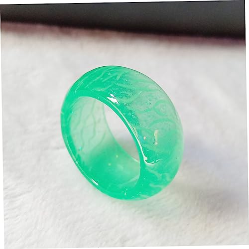 ifundom 3 Pecas Anel Luminoso Anel De Festa Brilho No Anel Escuro Anel De Resina Selvagem