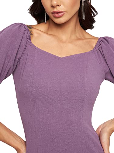Image of Miss Olive Women's Polyester Bodycon Knee-Length Dress