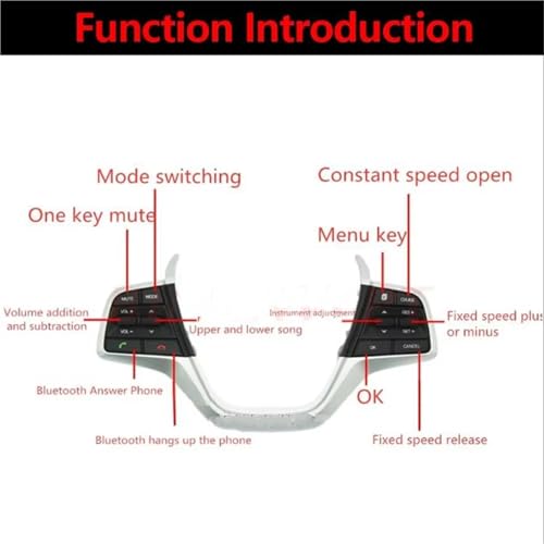 Bouton Commutation Volant Hyundai Solaris Réparation Commandes Audio Bluetooth 2017-2022