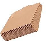 LAPYAPPE 50 Stück Braune Kraftpapiertüten CD Hüllen aus Umweltfreundlichem Leichtem Braunem Papier für Versand und Aufbewahrung von Cds